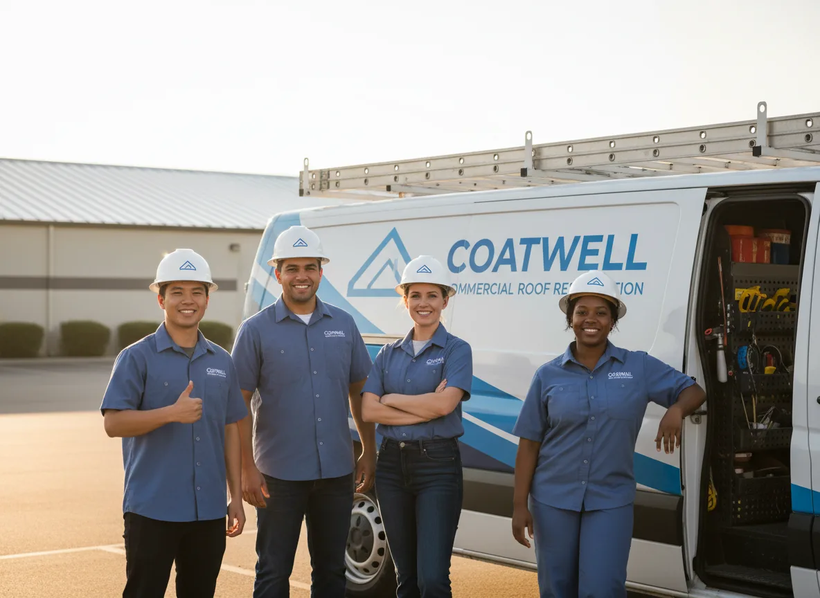 Commercial roof coating company in Sharps, VA